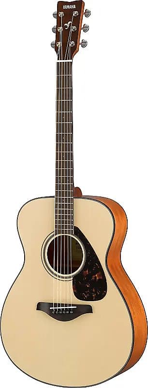 Yamaha FS800 Solid Spruce Top OM Acoustic Guitar Natural image 1