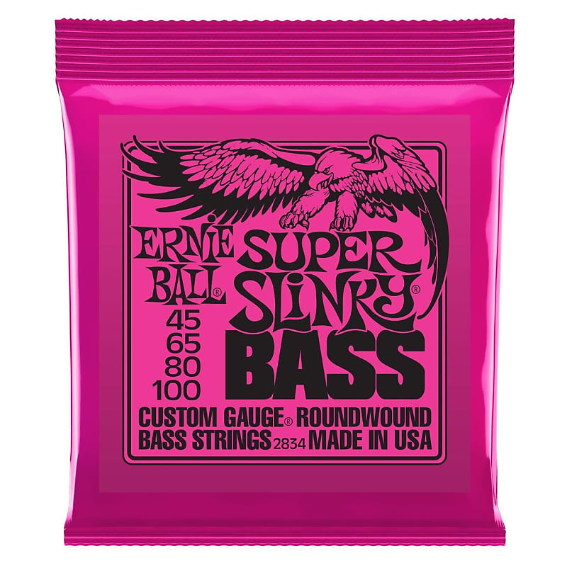 Ernie Ball Bass Slinky Nickel Wound Super 45-100 image 1