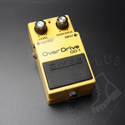 Boss OD-1 Overdrive Made in Japan 1980 Silver Screw Long Dash | Reverb