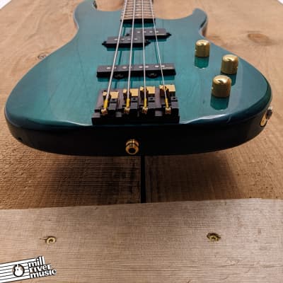 Valley Arts USA California Pro Electric Bass Translucent Green 1990s w/ HSC image 9