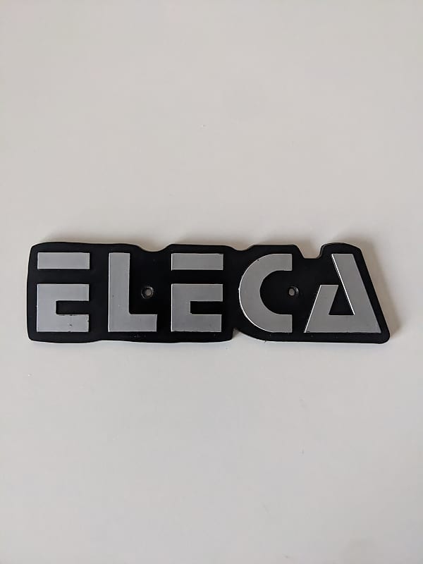 Eleca Bass/Guitar Amp Badge Replacement - Plastic image 1