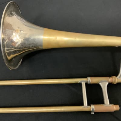 F.E. Olds Studio Model Trombone Vintage Late 40s-Early 50s  Los Angeles - Raw Brass image 12