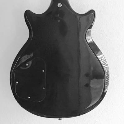 Rare Vintage The Pearl Guitar Company Export Deluxe Late 1970s Double Cut LP Style Gloss Black image 9