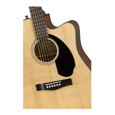 Fender CD-60SCE Dreadnought 6-String Acoustic Guitar (Right-Hand, Natural) image 3