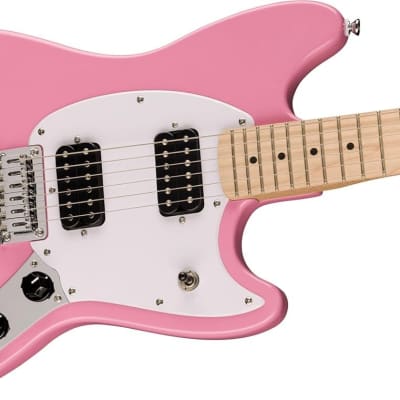 Squier Sonic Mustang Electric Guitar, with 2-Year Warranty, Flash Pink, Maple Fingerboard image 4