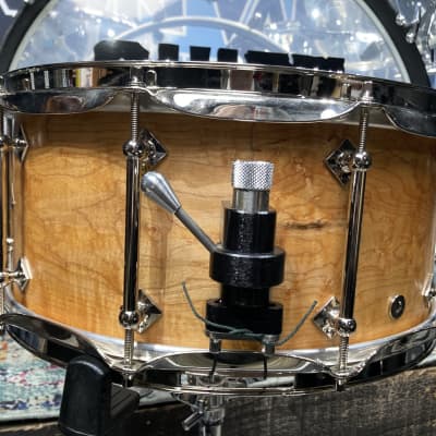 Frankie Banali's, Quiet Riot, Craviotto 14x6.5" Single Ply, Tube Lug Snare Drum, with Case, Signed! IMMACULATE 2006 - Gloss Lacquer image 9