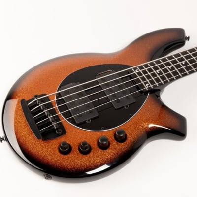 Music Man Bongo 5 HH 5-string Bass, Harvest Orange image 1