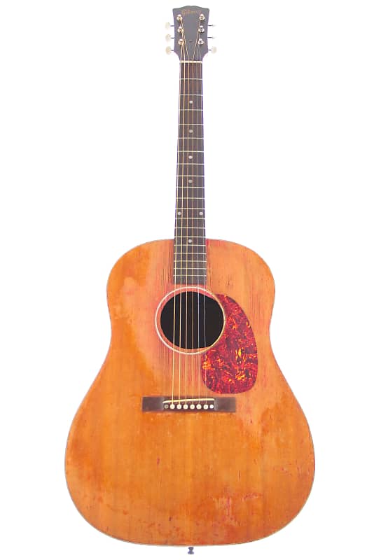 Gibson J-50 1948 - cool Frankenstein vintage guitar - similar to Bob  Dylan's - Adirondack spruce top - rich and open sound + video