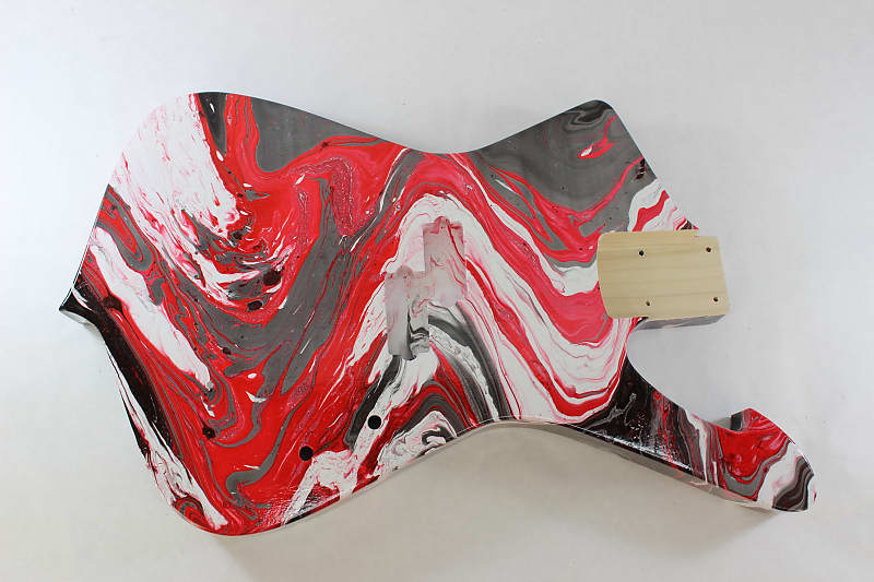 Swirled Multicolor P Bass Iceman Guitar Body Fits Fender Reverb