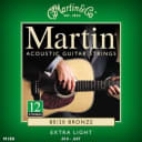 Martin M180 Extra Light 80/20 (2-Sets) 12 String Bronze Acoustic Guitar Strings