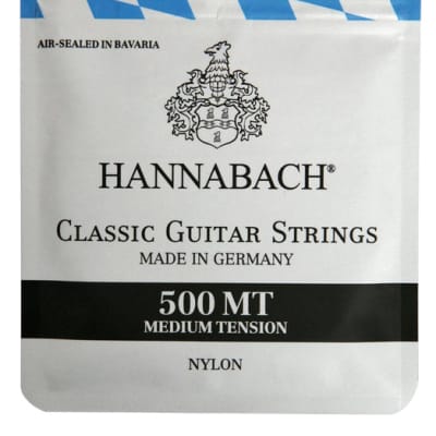 HANNABACH 500 MT Medium Tension Black Label E1-E6 Saiten für Konzertgitarre, Nylon image 2