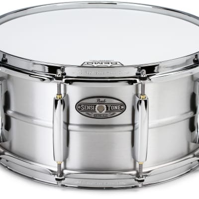 Pearl Sensitone Heritage Aluminum Alloy Snare Drum - 6.5 x 14-inch - Brushed image 1