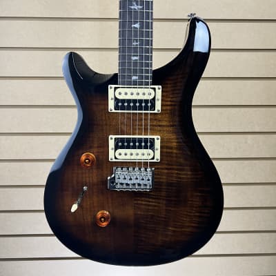 PRS  SE Custom 24 Left-Handed Electric Guitar - Black Gold Burst w/Gig Bag + FREE Shipping #548 image 1
