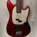 Used 2020 Fender American Performer Mustang Bass Aubergine w/case TSS1239