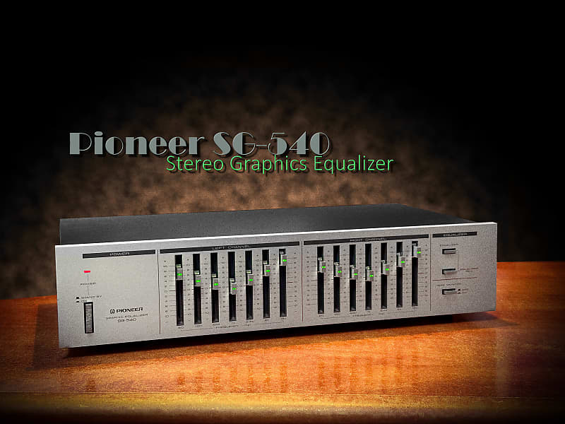 Pioneer SG-540 RARE Vintage Stereo Graphic Equalizer  			