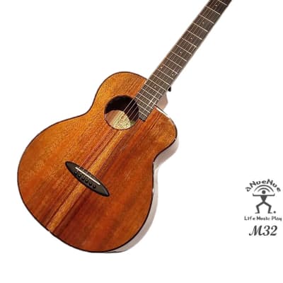 aNueNue M32 Solid Hawaiian Koa & Acacia Bird Travel Guitar 36 inches in Gloss image 3