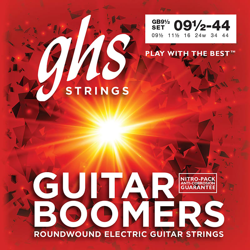 GHS Boomer Medium Light 9 1/2 - 44 Electric Guitar Strings (GB912) image 1