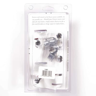 Grover 145C Titan® Electric Bass Tuning Machines, 2 + 2, Chrome image 5