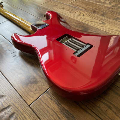 Awesome CIJ Fender Stratocaster Electric Guitar Red Sparkle Tortoise Fujigen ca. 2002 image 11