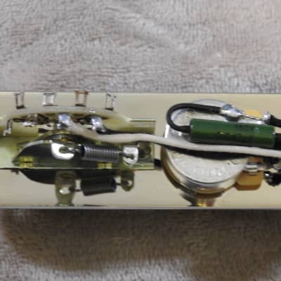 Loaded Pre Wired 3 Pickup 7 Way Telecaster Nickel Control Plate With Kluson Nickel Control Plate, Gotoh Nickel Dome Knobs, CRL 5 Way Switch, Russian Paper In Oil .047uF Tone Cap, CTS Vol Pot, CTS Push/Pull Tone Pot, Pure Tone Jack, and Gavitt Cloth Wire! image 14