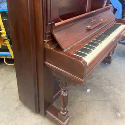 Steinway & Sons upright grand piano 56'' image 3