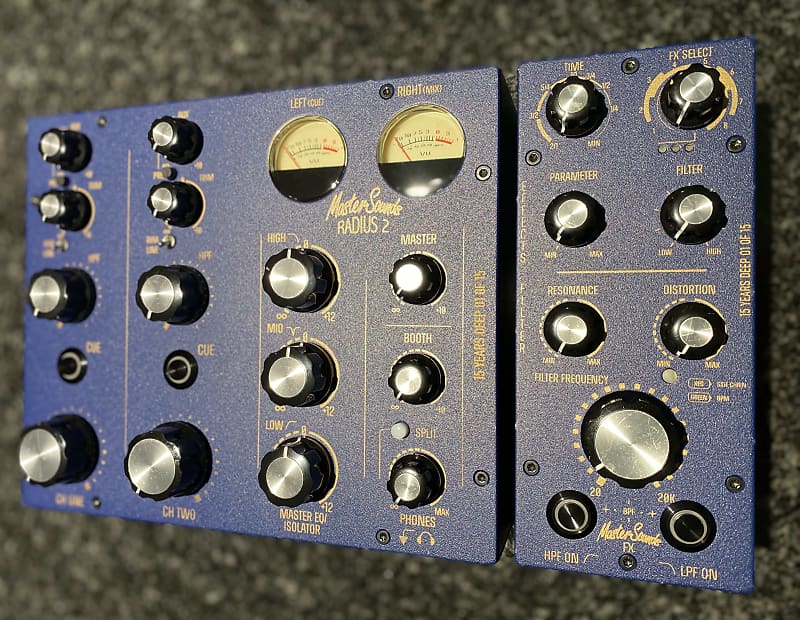 MasterSounds Radius 2 DJ Mixer + FX Unit 2023 - Blue | Reverb