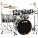 PDP Concept Series 7-Piece Maple Shell Pack, Silver to Black Fade PDCM2217SB