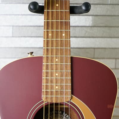 Fender California Series Malibu Player - Burgundy Satin image 3