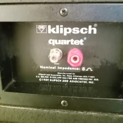 Klipsch  Quartet Floor Speakers Tested Working Good Condition image 7