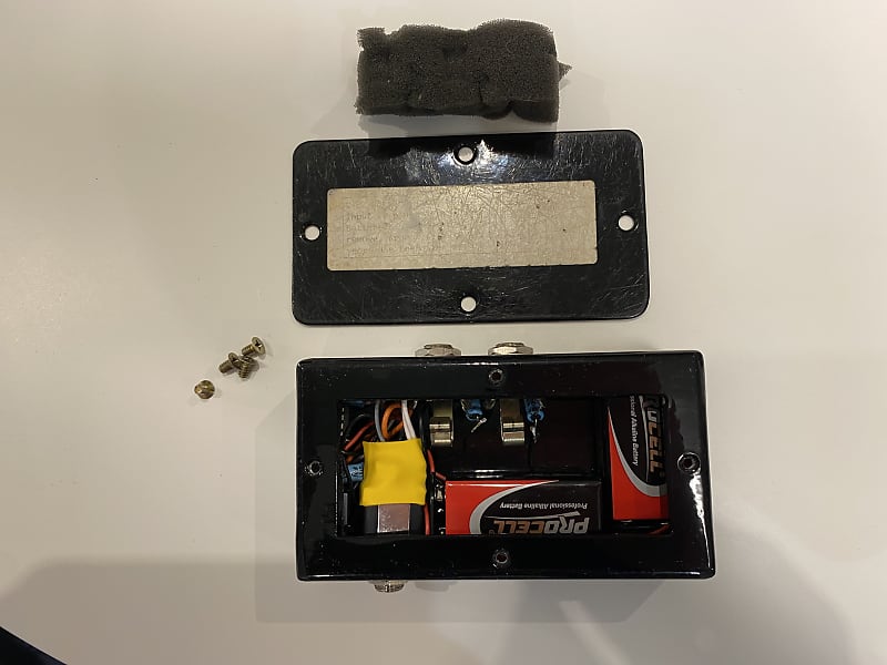 サンライズ プリアンプ バッファーボックス SB2 USED！作動確認済み！ Sunrise S1 acoustic pickup and SB2 preamp buffer box (stereo