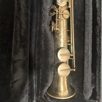Selmer Vintage serial 1895 silver gold plated soprano saxophone (overhauled) image 11