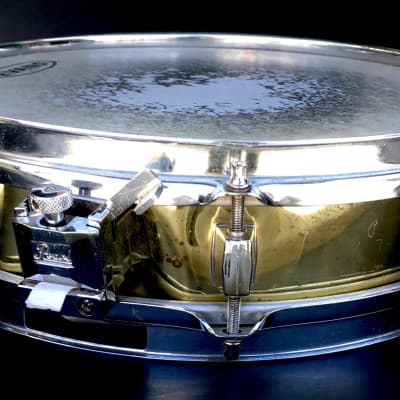 Vintage 1980's 1990's Pearl 13"X3" Solid BRASS Shell Piccolo Snare Drum As-Is Parts Repair image 7