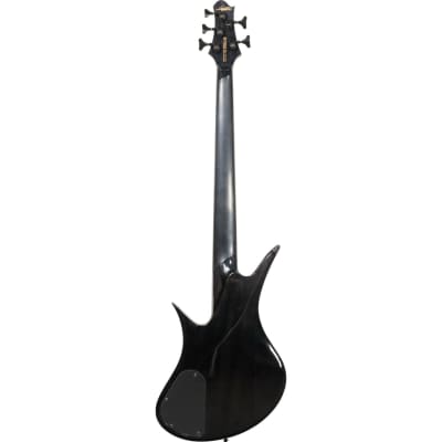 Legator HB5SS Helio Super Shred 5-String Bass, Ebony Fretboard, High Gloss Black Burl image 3