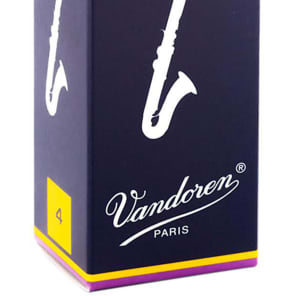 Vandoren CR124 Traditional Bass Clarinet Reeds - Strength 4 (Box of 5)