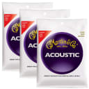 Martin M140  80/20 Bronze Round Wound Light Acoustic Strings - 3-Pack