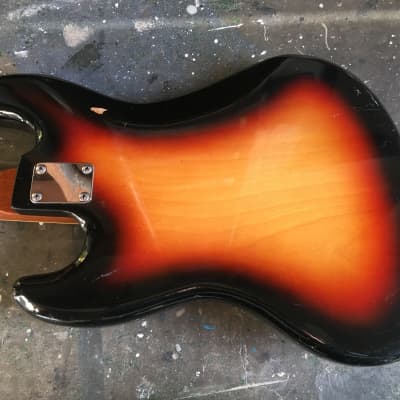 1970s Columbus Bass Guitar Made in Japan Roadworn Big Block Inlays image 4
