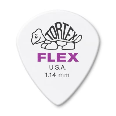 Dunlop 468P114 Tortex Flex Jazz III 1.14mm Guitar Picks (12-Pack)