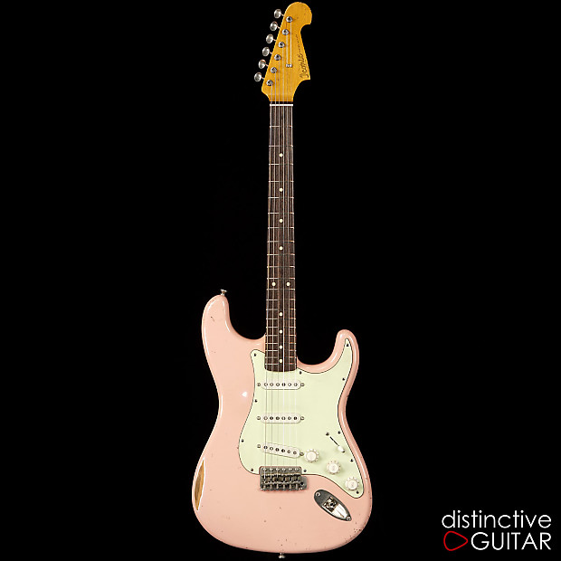 Iconic 62S Vintage Shell Pink Custom Strat Style Relic Guitar