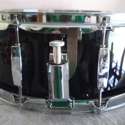 UNMARKED BEGINNER Snare Drum 14" x 5.5" Piano Black Wrap image 5