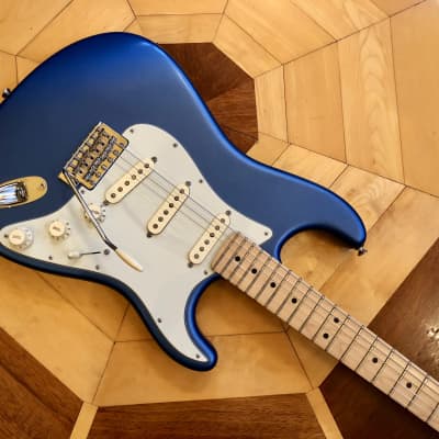 DISPLAY MODEL- Fender American Performer Stratocaster, Satin Lake Placid Blue Maple Neck, w/ Fender padded Gig Bag Case image 11