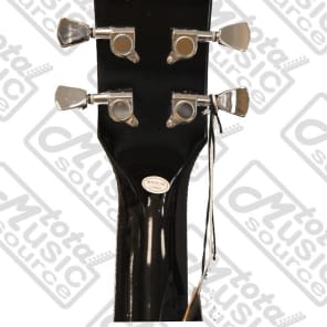 Oscar Schmidt Delta Blues Semi Hollow Guitar, Black, Covered Pickups, OE30B CP KIT image 6
