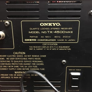 Vintage Onkyo Stereo Receiver TX-4500 MKII - Restored - Fully Functional image 9