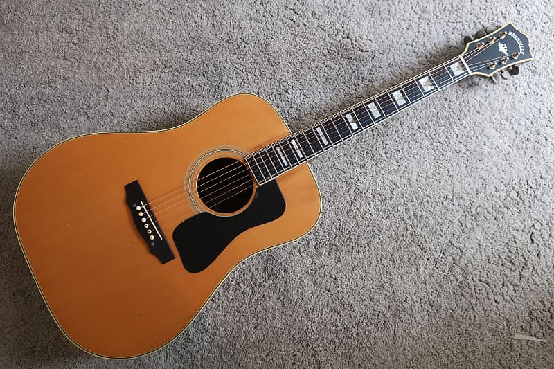 Vintage 1970s Nashville Tahara-San N-55D Dreadnought Acoustic Guitar  Natural MIJ Aria Fine Woods Hug