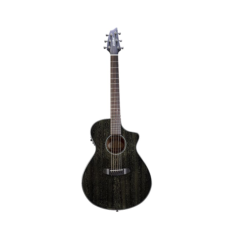 Breedlove Rainforest S Concert CE African Mahogany Soft Cutaway 6-String Acoustic Electric Guitar with  Fishman Presys I Electronics (Black Gold) image 1