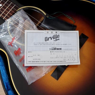 1995 Orville by Gibson L-1 Acoustic Guitar Vintage Sunburst, Near Mint w/ Case & Hangtag image 19