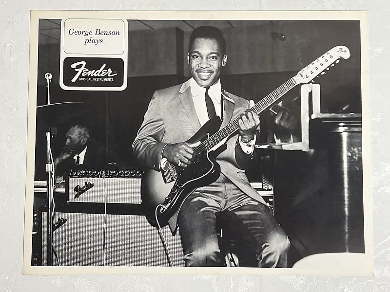 Fender George Benson 60s glossy 8x10 promo | Reverb