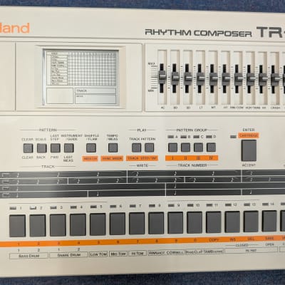 Roland TR-707 Mid 80s - White with EPROM Upgrade