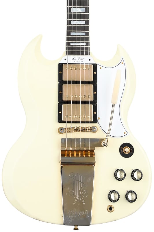 Gibson Custom 1963 Les Paul SG Custom Reissue 3-Pickup with Maestro Electric Guitar - Murphy Lab Ultra Light Aged Classi image 1