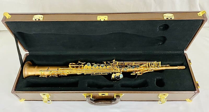 Eastern Music unlacquered rose copper alto saxophone with gold lacquered  keys