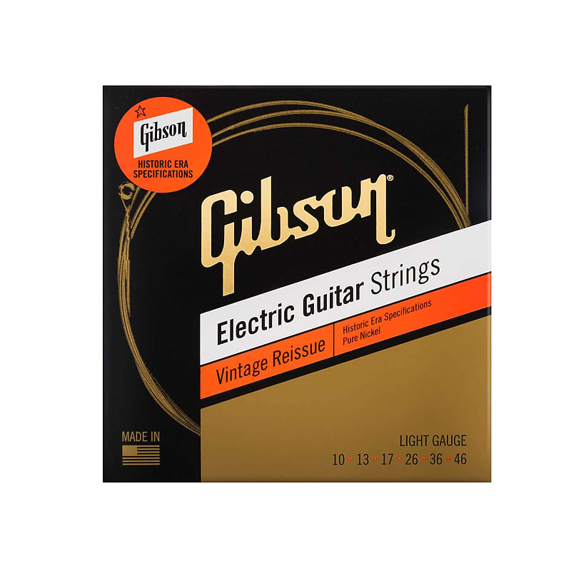 Gibson SEG-HVR10 Vintage Reissue Electric Guitar Strings - Light (10-46) image 1